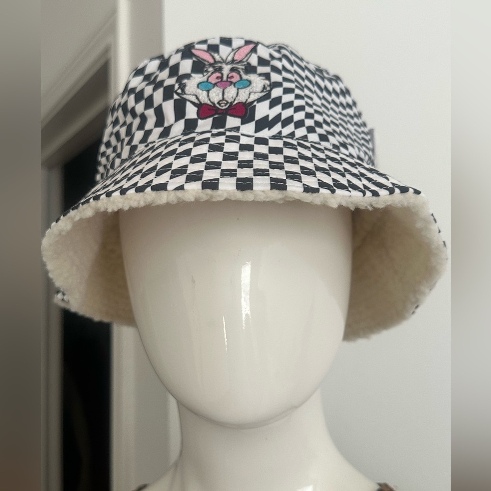Disney Black and White Checkered Hat